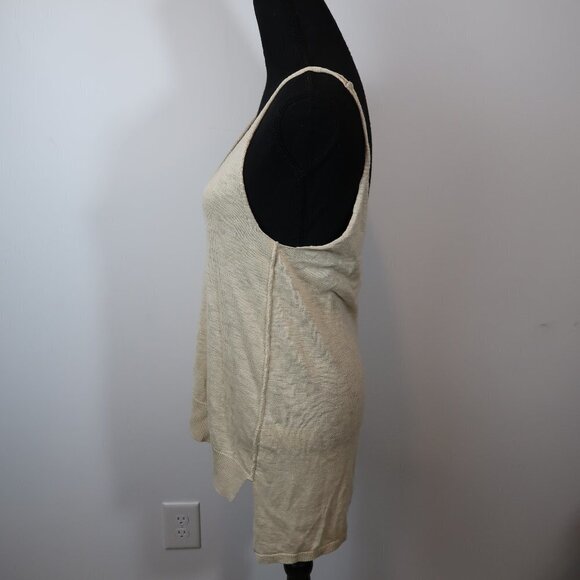 Free People Oatmeal/Beige Knit Tank S - Picture 4 of 6